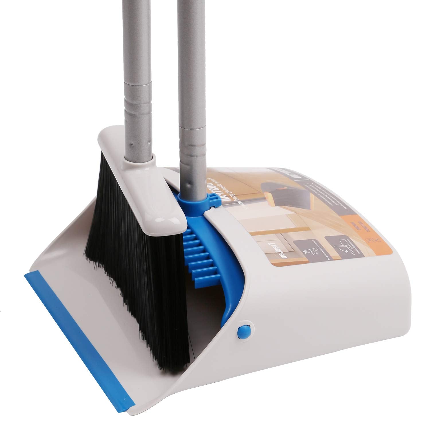 Blue Broom and Dustpan