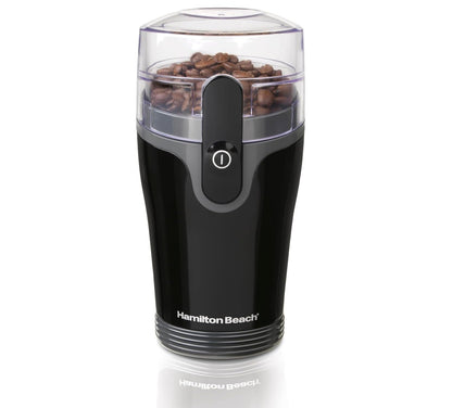 Electric Coffee Grinder – Stainless Steel Blades, Removable Chamber, Up to 12 Cups (Black)